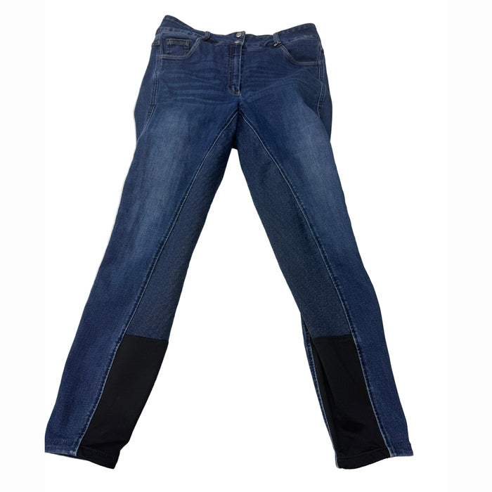 CNT 3108A Horze Silicone Full Seat Dark Denim Breeches 30