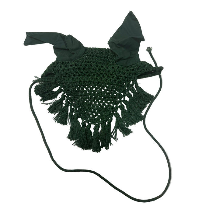 CNT 3101G Fly Veil with Tassels Green Pony