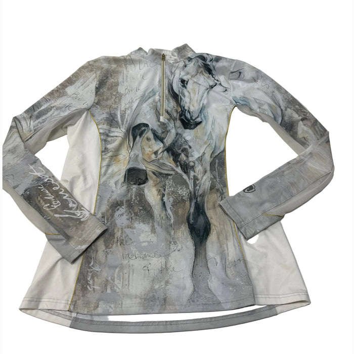 CNT 3113C Arista Long Sleeve Shirt White Horse XL