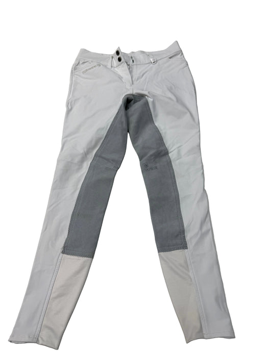 CNT 3114SSS Romfh Full Seat Breeches White/Grey 26R