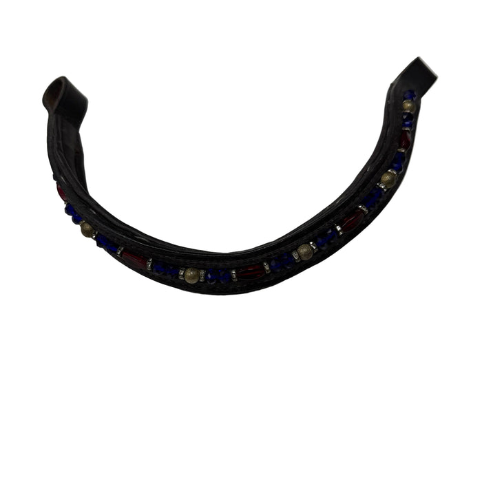 CNT 3114V Browband Blingy Red/Blue/Gold approx. Full