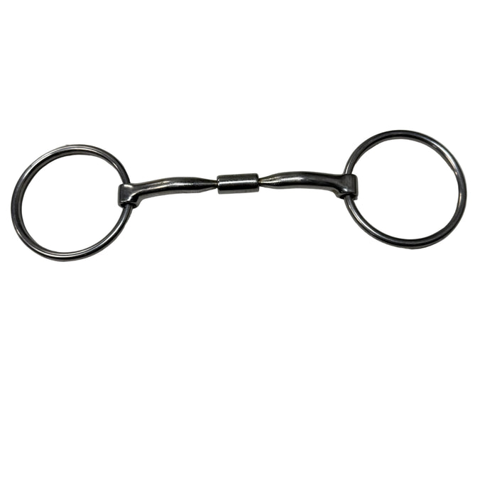 CNT 3114BB Myler Loose Ring Roller Snaffle 5.5"