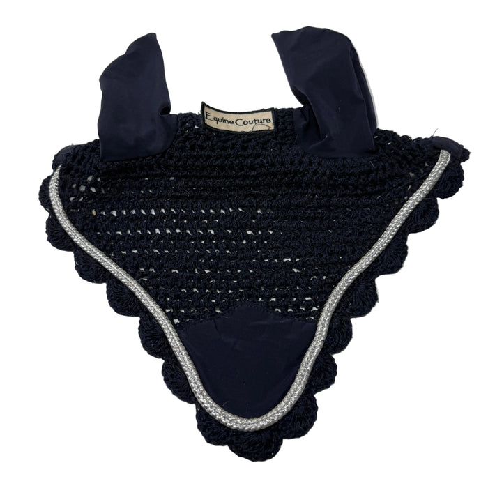 CNT 3114CCC Equine Couture Fly Veil Navy Full