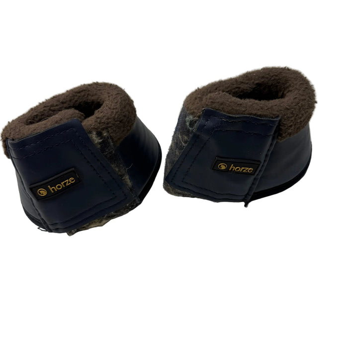 CNT 3115H Horze Fleeced Lined Bell Boots Navy Small