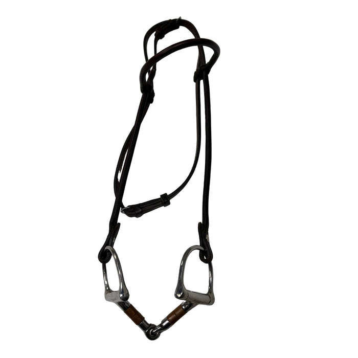 CNT 3119G Headstall Brown with Bit 5" approx. Full