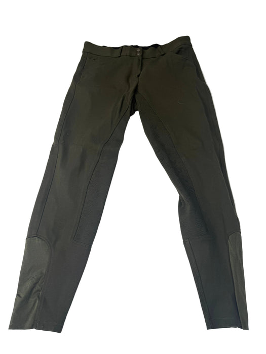 CNT 3128F Piper Silicone Full Seat Breeches Green 34R