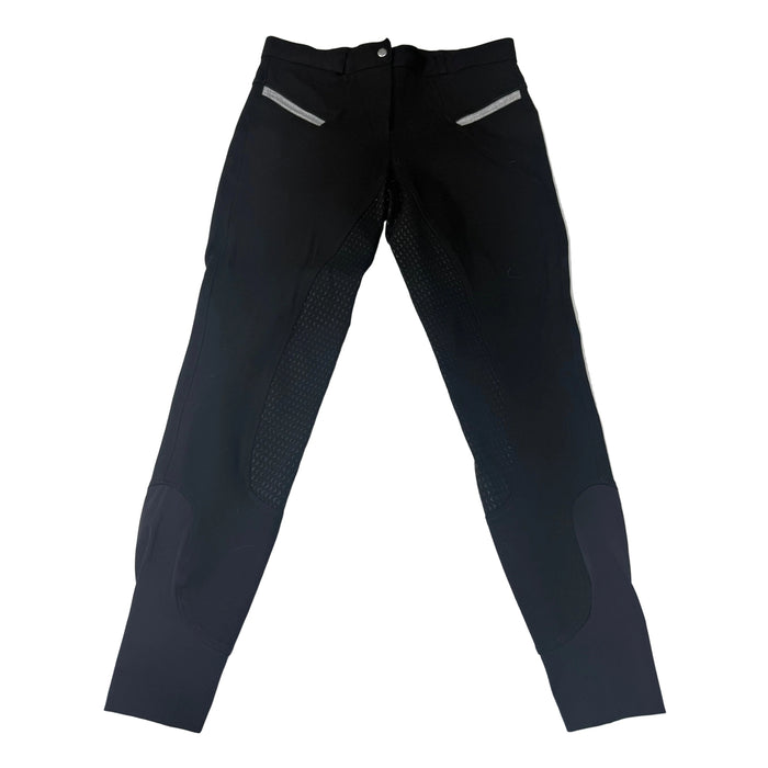 CNT 3128D HR Farm Silicone Full Seat Breeches Black 32