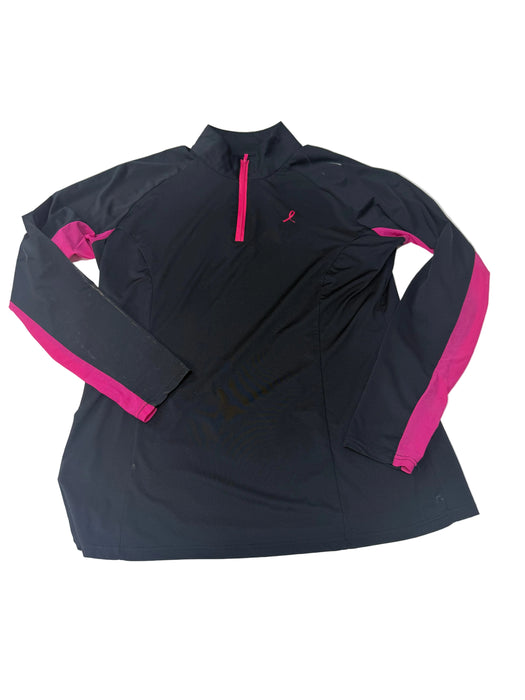 CNT 3128B Piper Long Sleeve Sun Shirt Black/Pink Large