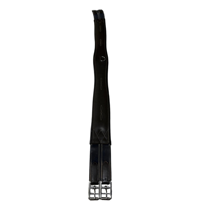CNT 3126H Fancy Stitched Leather Girth Brown 52"