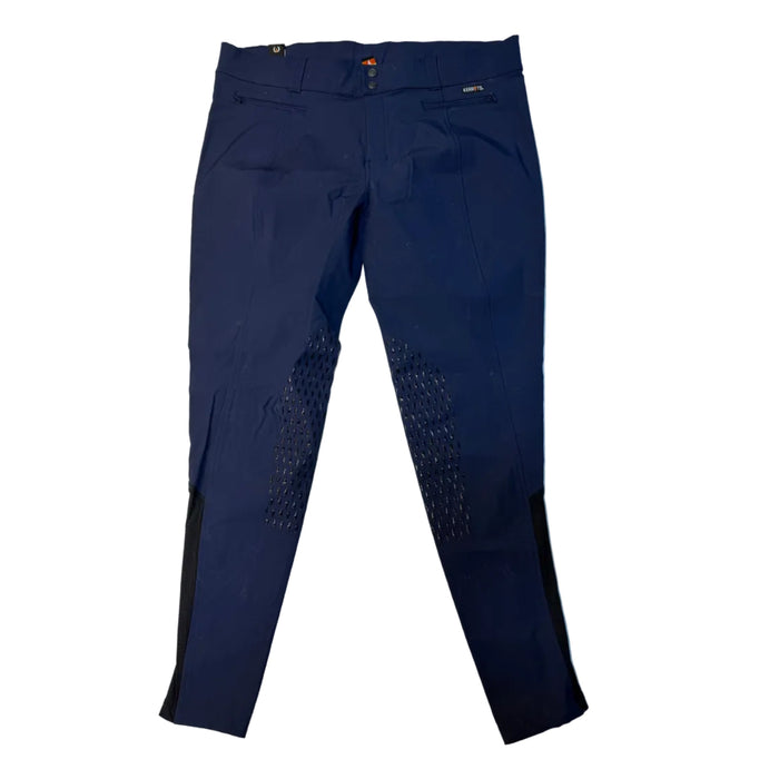 CNT 3134P Kerrits Silicone Knee Patch Breeches Navy 1X (New)
