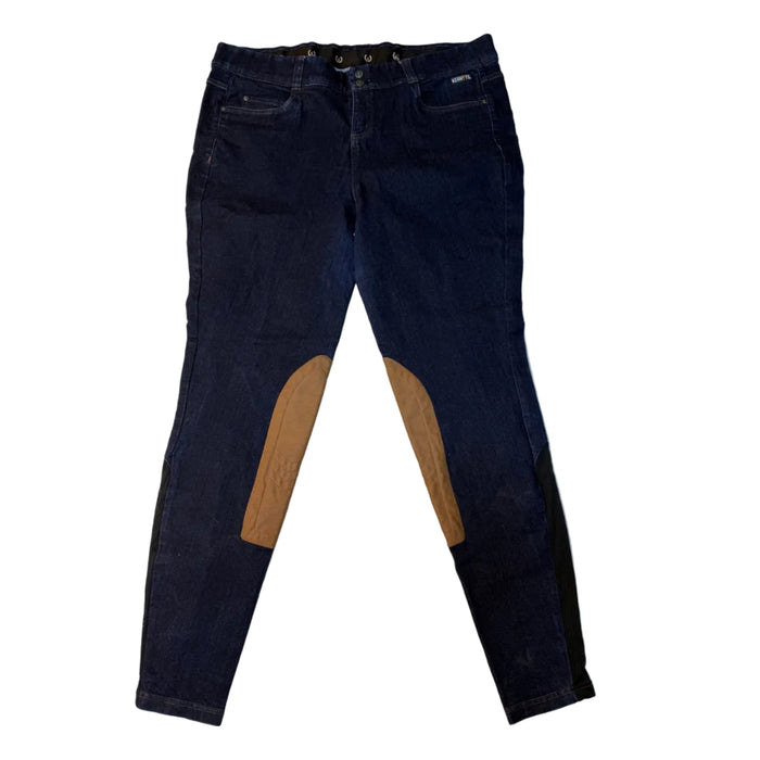 CNT 3134R Kerrits Knee Patch Denim Breeches 1X