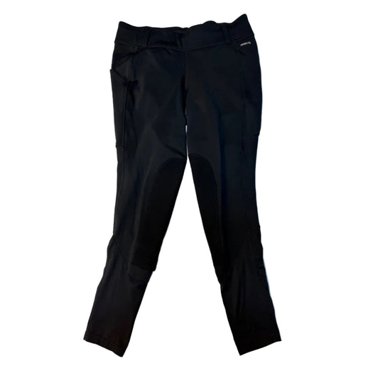 CNT 3134N Kerrits Fleeced Lined Knee Patch Breeches Black 1X