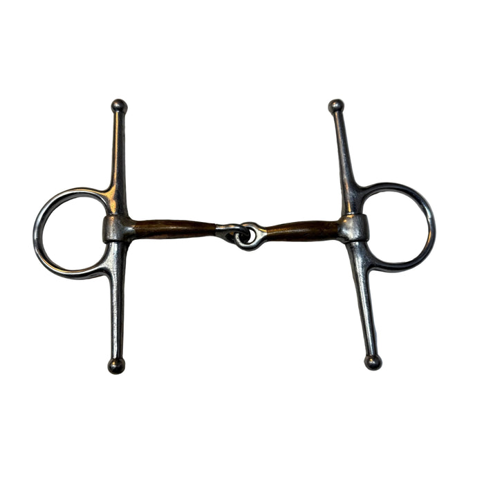 CNT 3139D Full Cheek Single Jointed Snaffle Copper Lining 5"
