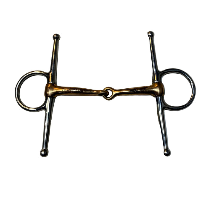 CNT 3139H Full Cheek Single Jointed Snaffle Copper Lining 5"
