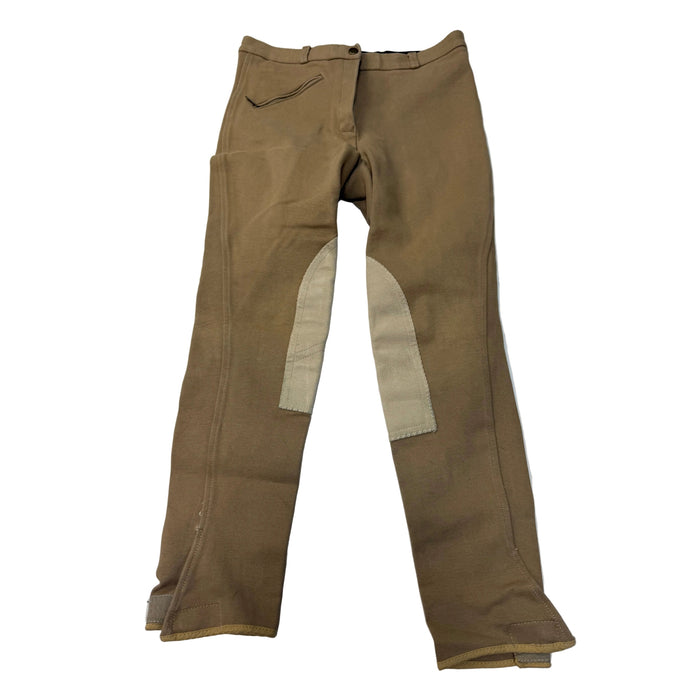 CNT 3146A Cotton Naturals Knee Patch Breeches Tan 30