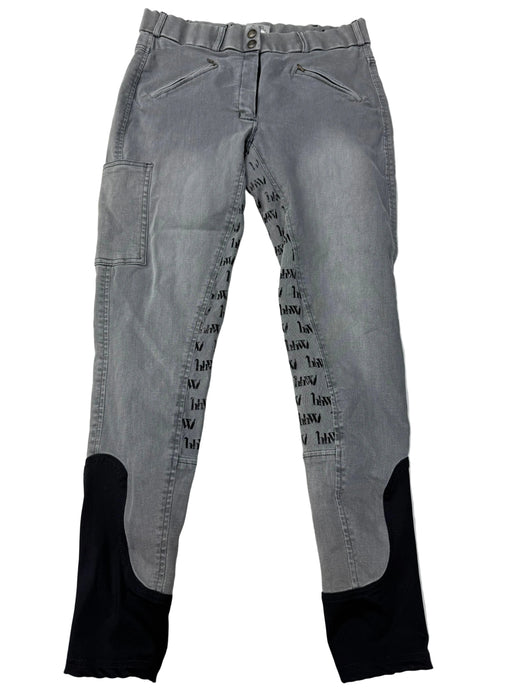 CNT 3149D Horsewear Silicone Full Seat Denim Grey Breeches 28