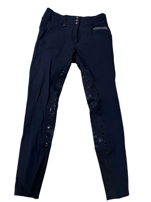 CNT 3149A Romfh Silicone Full Seat Breeches Navy 28L