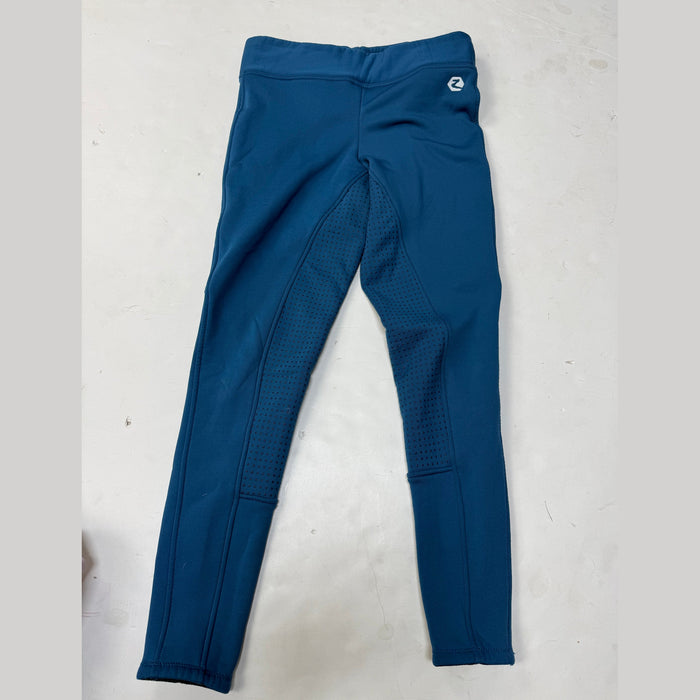 CNT 2383WW Horze Fleeced Lined Full Seat Breeches Aqua 30