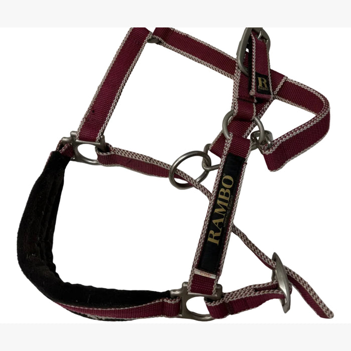 CNT 3161B Rambo Halter Maroon/Black approx. Full