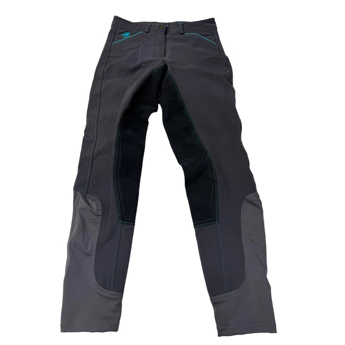 CNT 3168O Piper Full Seat Breeches Grey/Teal/Black 26R