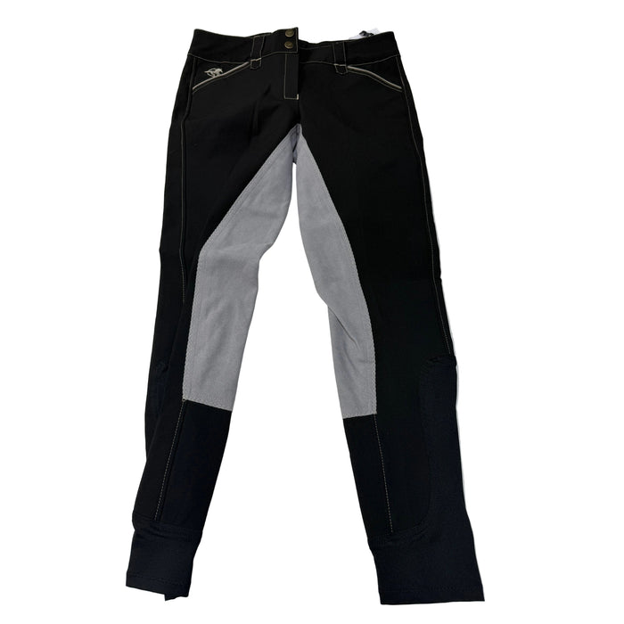 CNT 3168N Piper Full Seat Breeches Black/Grey 28R (New)