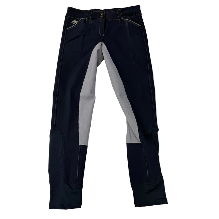 CNT 3168M Piper Full Seat Breeches Navy/Grey 28R (New)
