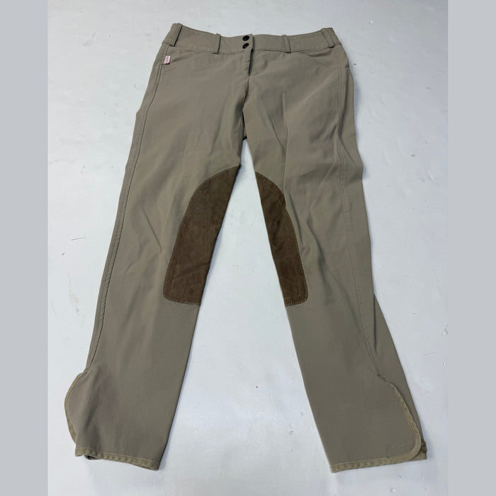 CNT 3162G Tailored Sportsman Knee Patch Breeches Tan 28R