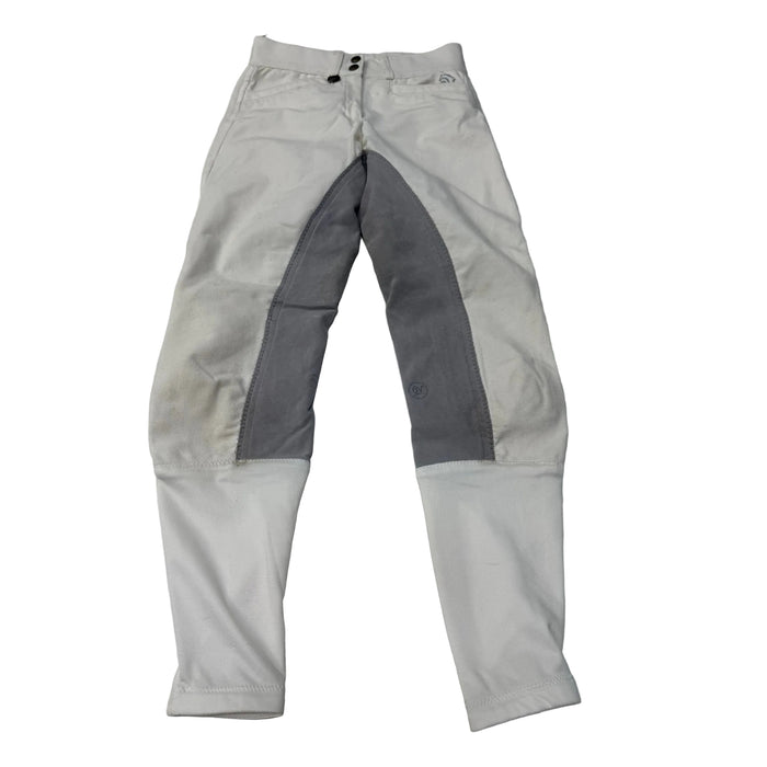 CNT 3162L Ovation Full Seat Breeches White/Grey 24R