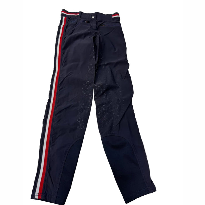 CNT 3170E SmartPak Silicone Full Seat Breeches Navy/Red/White approx. Kids Medium