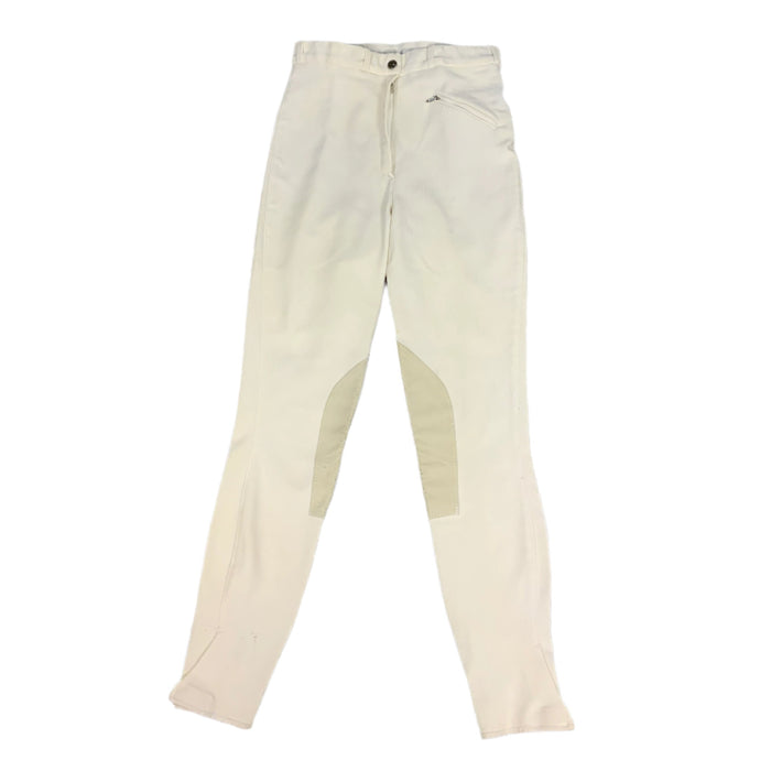 CNT 2834C GS Knee Patch Breeches White 30L Mens