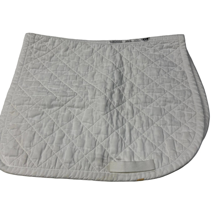 CNT 3107B Seams Right Saddle Pad White