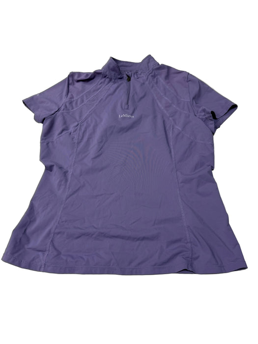 CNT 3142M LeMieux Short Sleeve Shirt Purple US 10