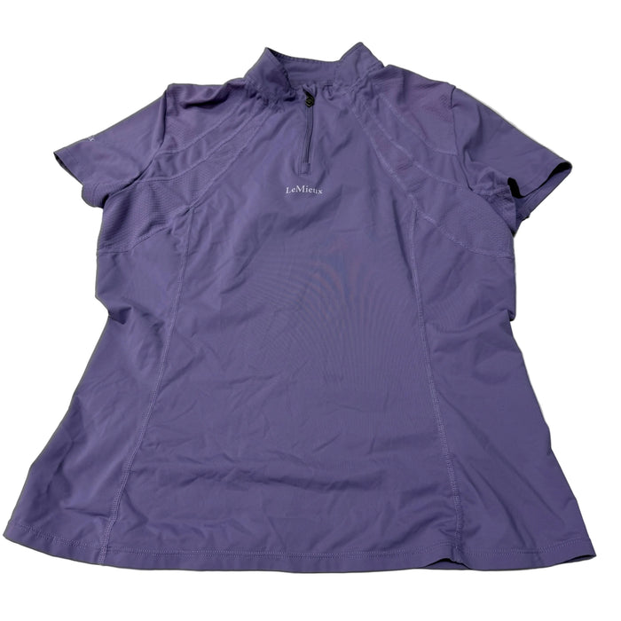 CNT 3142M LeMieux Short Sleeve Shirt Purple US 10