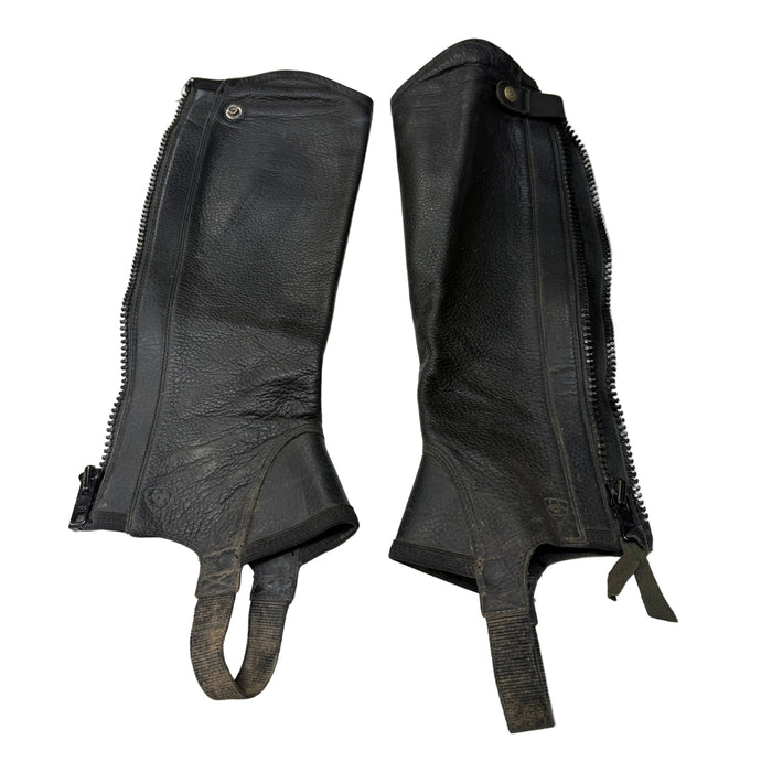 CNT 3142H Ariat Half Chaps Black Small