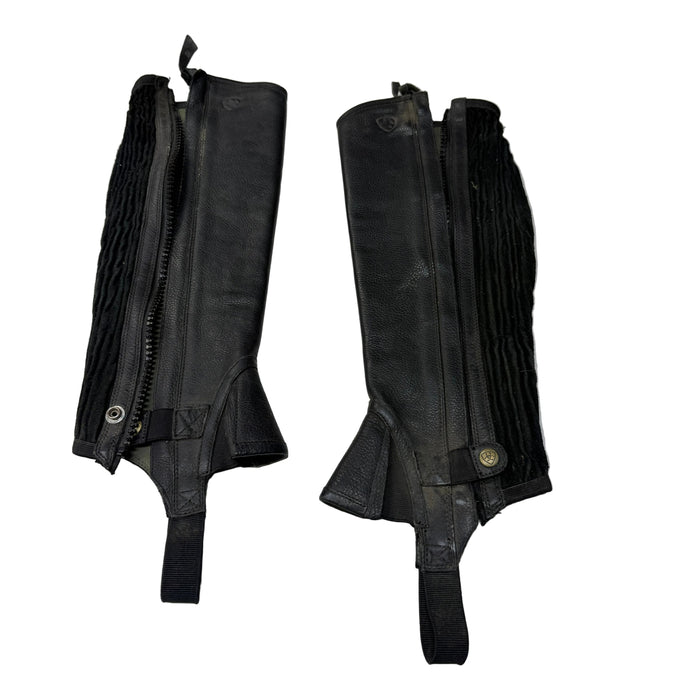 CNT 3142G Ariat Half Chaps Black Medium