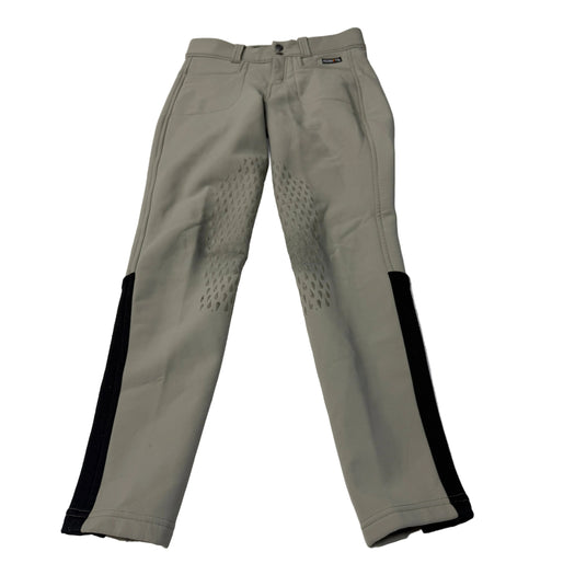 CNT 3142J Kerrits Fleeced Lined Silicone Knee Patch Breeches Tan Small