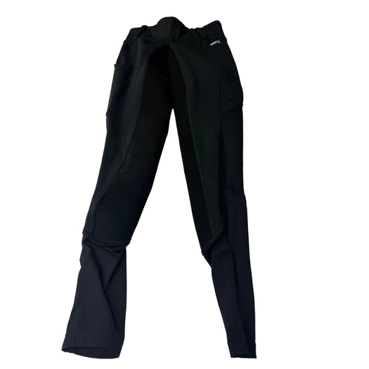 CNT 3142L Kerrits Fleeced Lined Full Seat Breeches Black Medium