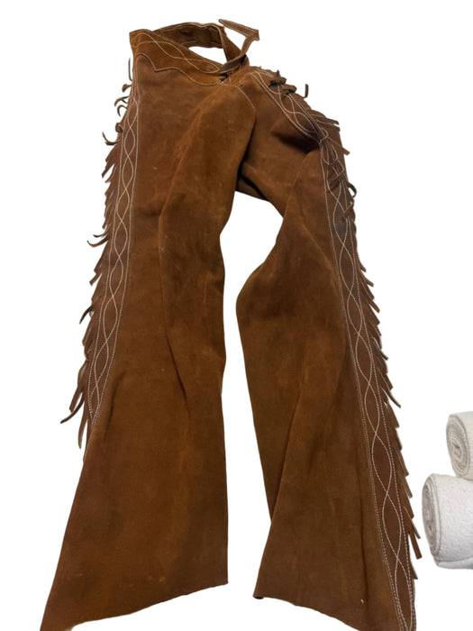 CNT 3188NN Leather Riding Chaps Brown