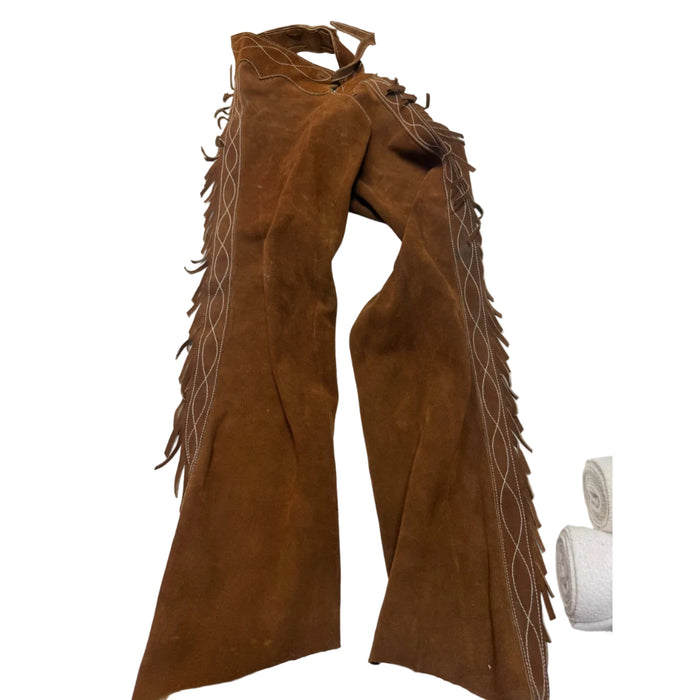 CNT 3188NN Leather Riding Chaps Brown