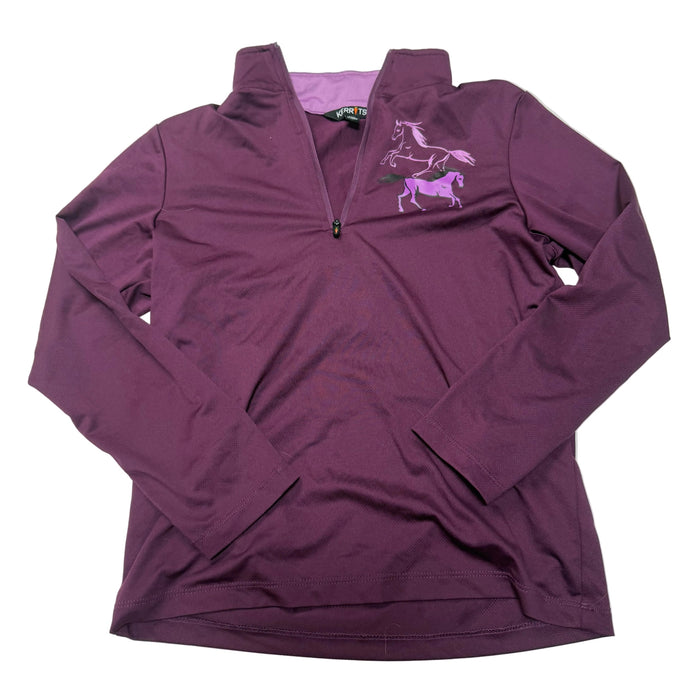 CNT 3190P Kerrits Long Sleeve Shirt Dark Purple Medium