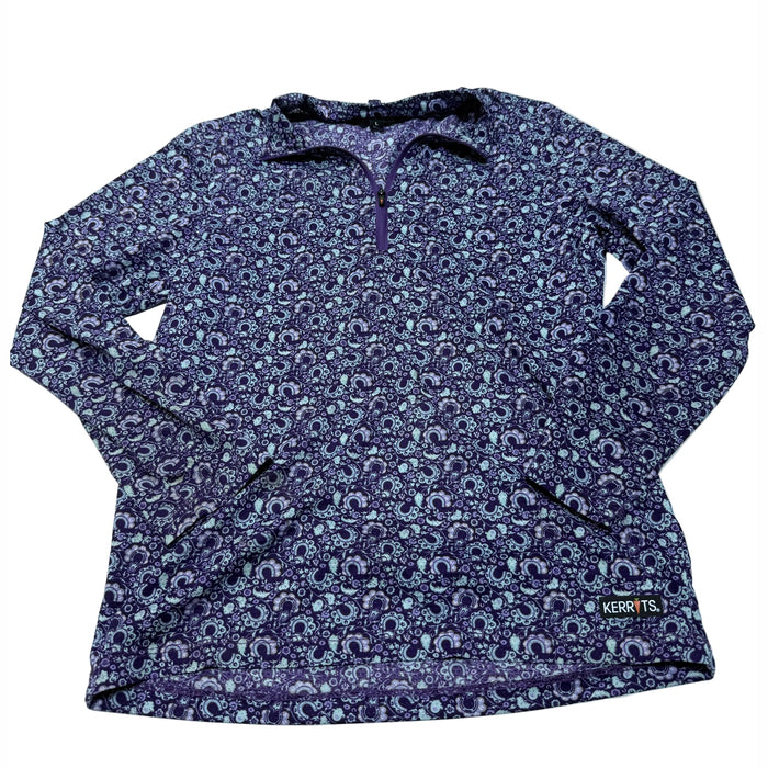 CNT 3190I Kerrits Long Sleeve Shirt Purple/Teal Large