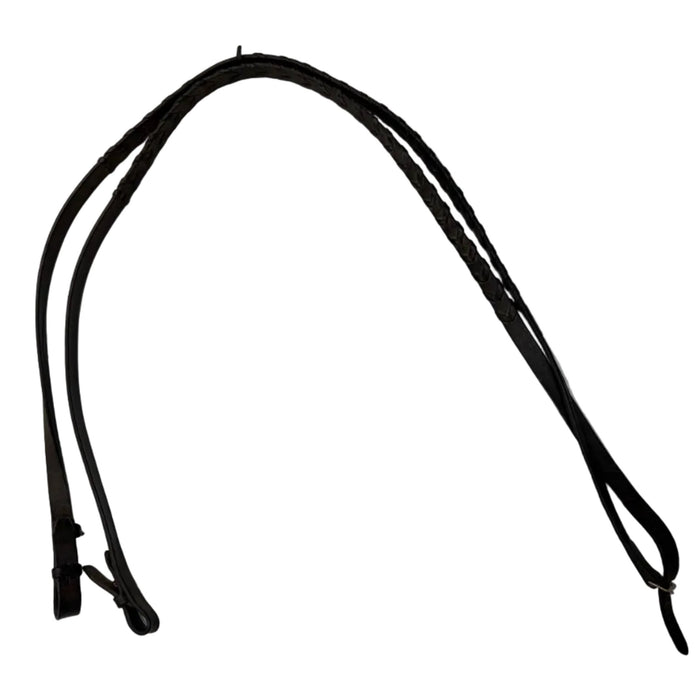 CNT 3035J Leather Laced Reins Brown