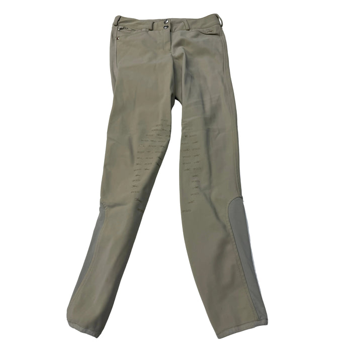 CNT 3201G Schockemohle Silicone Knee Patch Breeches Tan 24