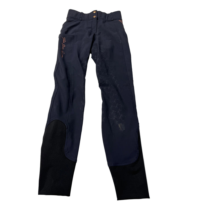 CNT 3201E Felix Buhler Silicone Full Seat Breeches Navy/RoseGold 27