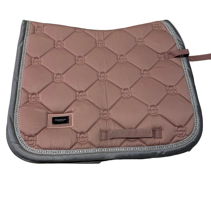 CNT 3201Q Equestrian Stockholme Dressage Pad Pink/Grey