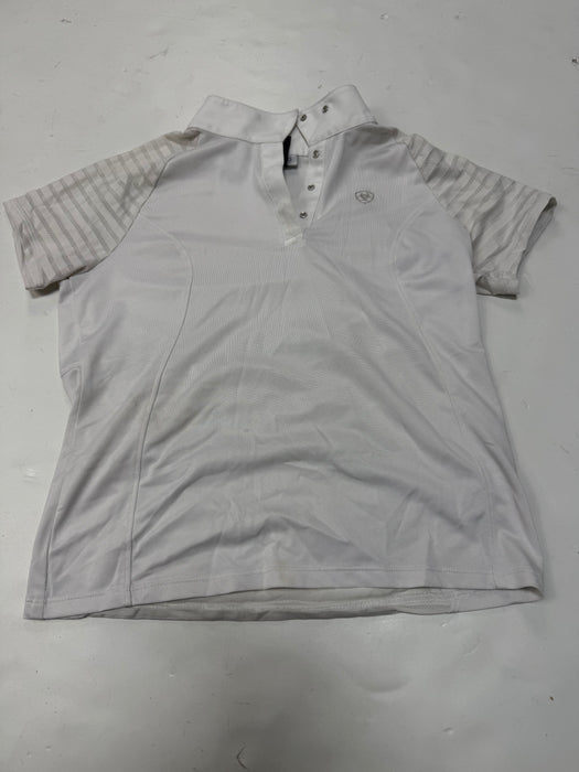 CNT 3218J Ariat Pro Short Sleeve Show Shirt White Medium