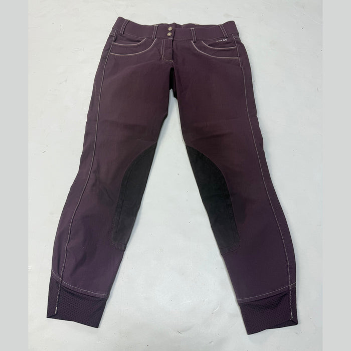 CNT 3221V Ariat Pro Knee Patch Breeches Purple 26R