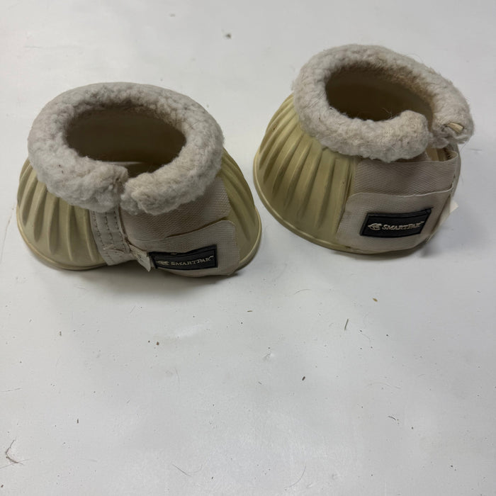 CNT 3221H SmartPak Bell Boots White Fuzzy Small
