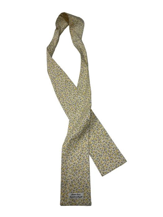 CNT 3229B Lorena Coria Stock Tie Yellow Flower
