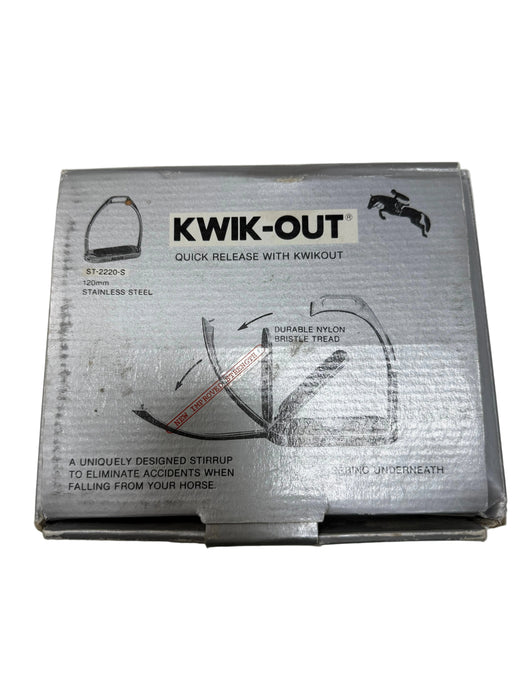 CNT 3229A Kwik-Out Stirrup Irons Silver 4.25"